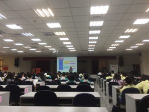 Doing the seminar at Shin Bei High School September 2016